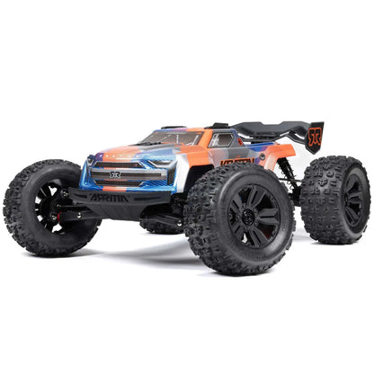 Arrma Kraton 6S BLX 4X4 1/8 Speed Monster Truck, RTR, Orange/Blue ARA8608V6T1