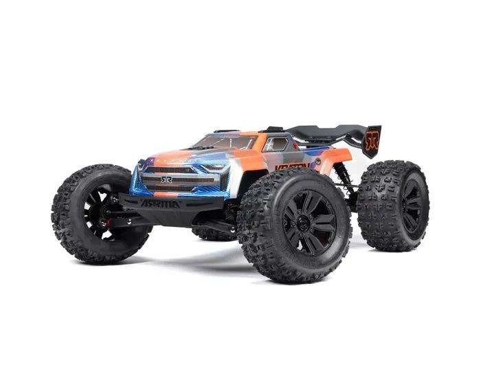 Arrma Kraton 6S BLX 4X4 1/8 Speed Monster Truck, RTR, Orange/Blue, ARA8608V6T1