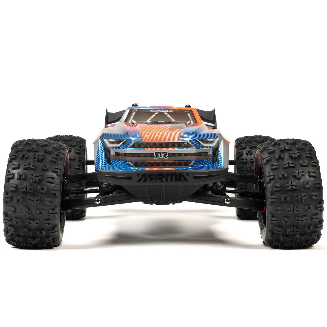 Arrma Kraton 6S BLX 4X4 1/8 Speed Monster Truck, RTR, Orange/Blue ARA8608V6T1