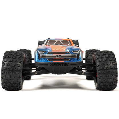 Arrma Kraton 6S BLX 4X4 1/8 Speed Monster Truck, RTR, Orange/Blue ARA8608V6T1
