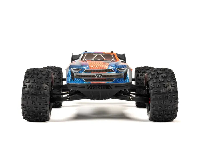 Arrma Kraton 6S BLX 4X4 1/8 Speed Monster Truck, RTR, Orange/Blue, ARA8608V6T1