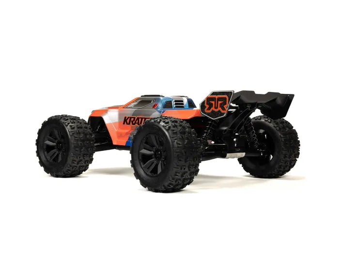 Arrma Kraton 6S BLX 4X4 1/8 Speed Monster Truck, RTR, Orange/Blue, ARA8608V6T1