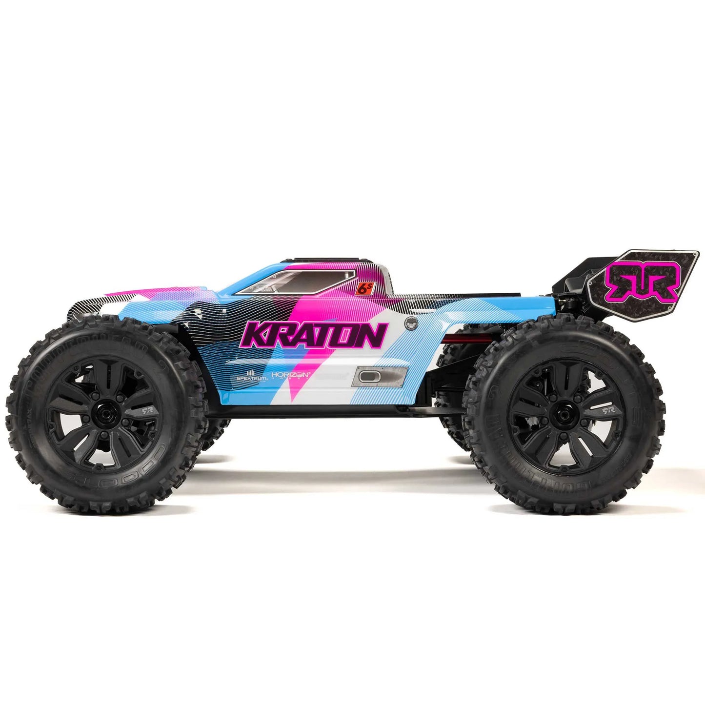 Arrma Kraton 6S BLX 4X4 1/8 Speed Monster Truck, RTR, Pink/Blue, ARA8608V6T2