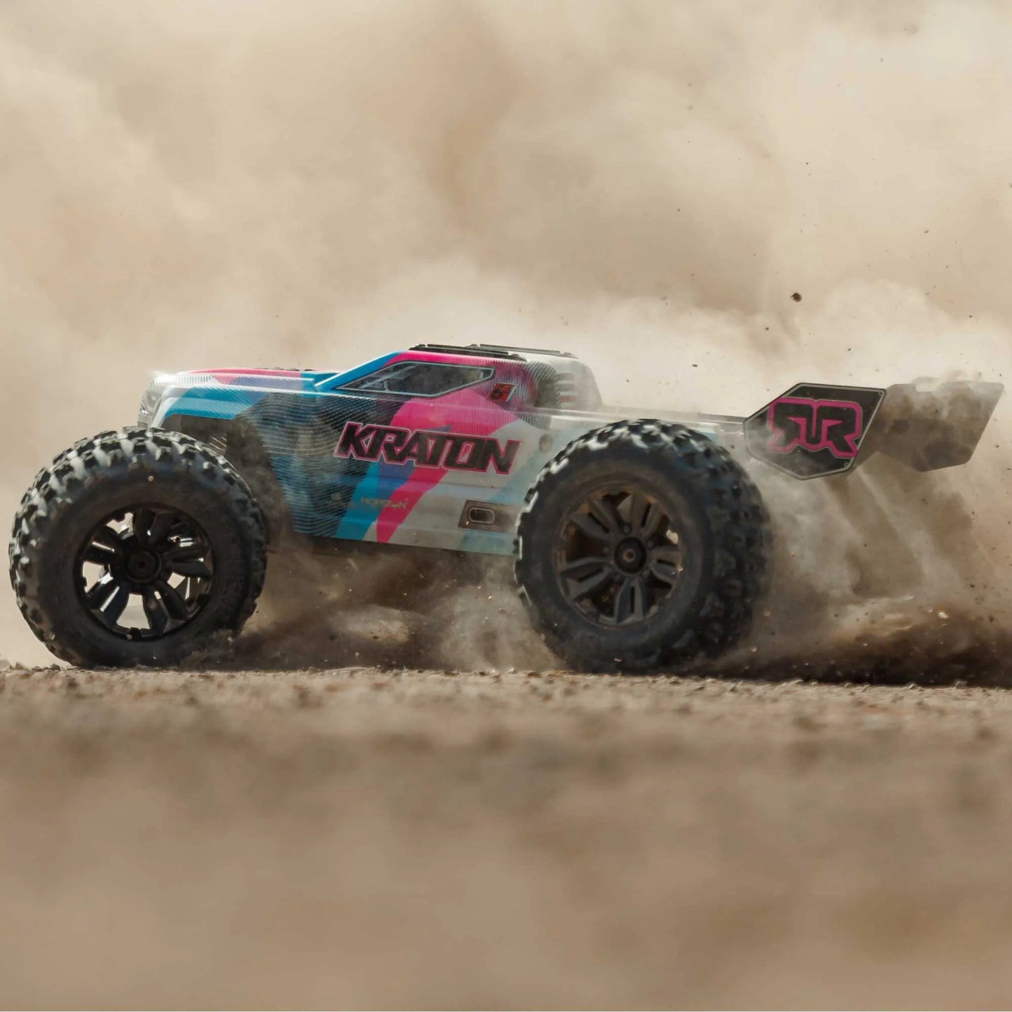 Arrma Kraton 6S BLX 4X4 1/8 Speed Monster Truck, RTR, Pink/Blue, ARA8608V6T2