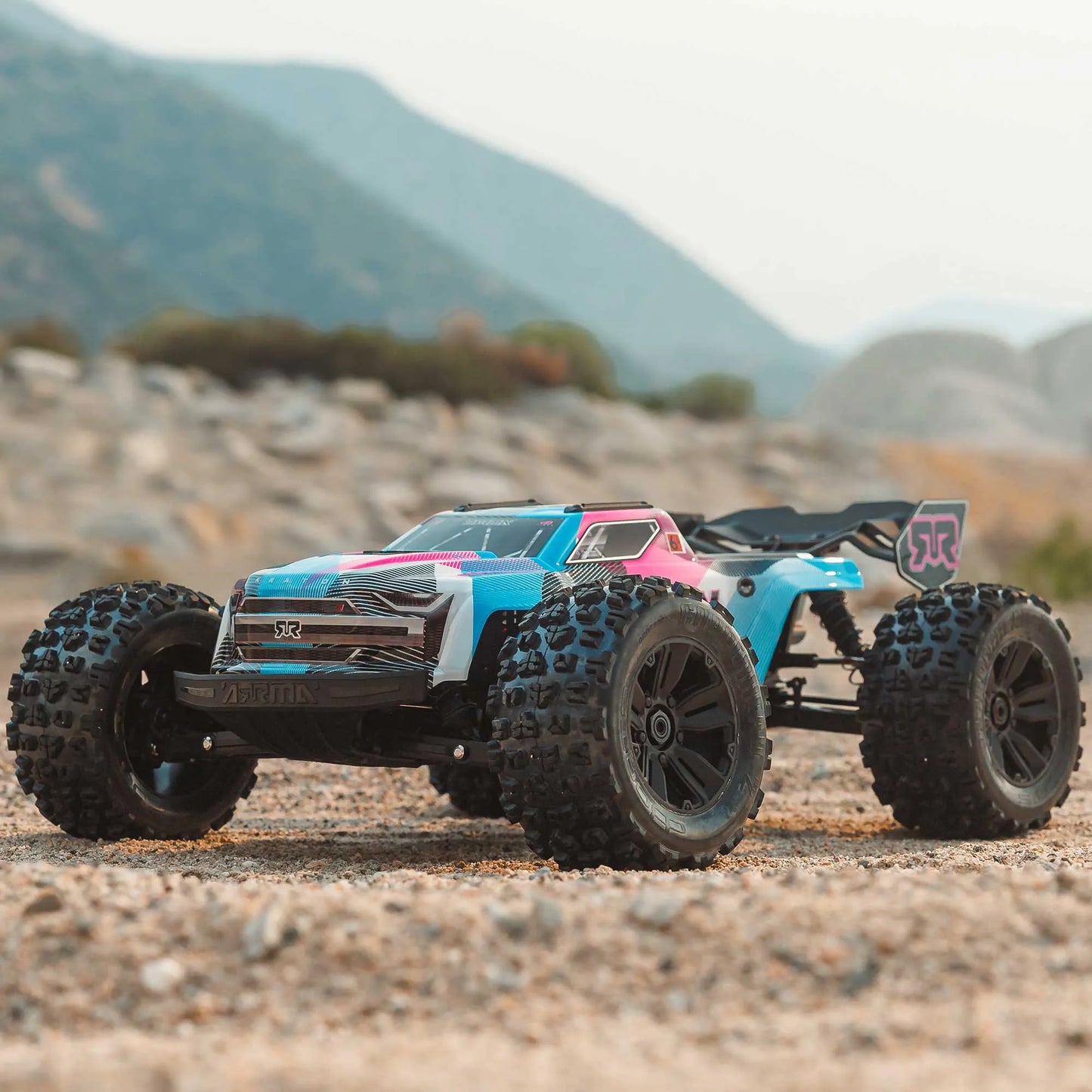 Arrma Kraton 6S BLX 4X4 1/8 Speed Monster Truck, RTR, Pink/Blue, ARA8608V6T2