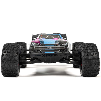 Arrma Kraton 6S BLX 4X4 1/8 Speed Monster Truck, RTR, Pink/Blue, ARA8608V6T2