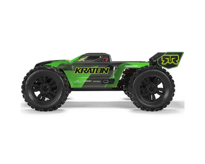 Arrma Kraton 6S BLX 4X4 1/8 Speed Monster Truck, RTR, Green/Black, ARA8608V6T3