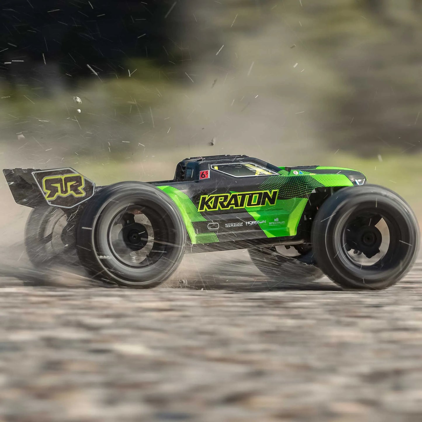 Arrma Kraton 6S BLX 4X4 1/8 Speed Monster Truck, RTR, Green/Black, ARA8608V6T3