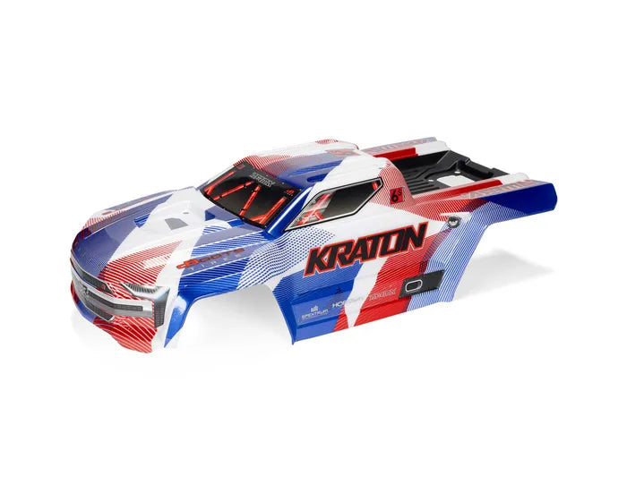Arrma Kraton 6S BLX 4X4 1/8 Speed Monster Truck, RTR, Blue/Red, ARA8608V6T4