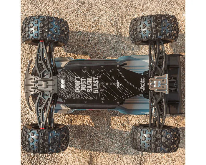 Arrma Kraton 6S BLX 4X4 1/8 Speed Monster Truck, RTR, Blue/Red, ARA8608V6T4