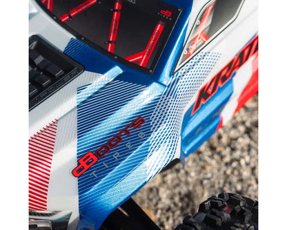 Arrma Kraton 6S BLX 4X4 1/8 Speed Monster Truck, RTR, Blue/Red, ARA8608V6T4