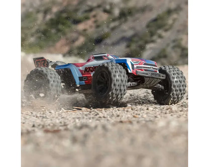Arrma Kraton 6S BLX 4X4 1/8 Speed Monster Truck, RTR, Blue/Red, ARA8608V6T4