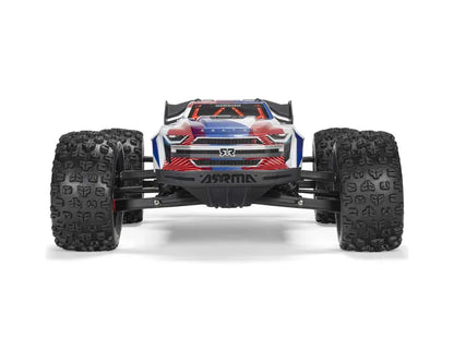 Arrma Kraton 6S BLX 4X4 1/8 Speed Monster Truck, RTR, Blue/Red, ARA8608V6T4