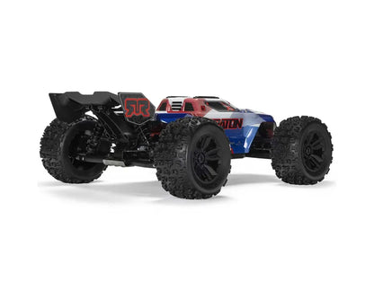 Arrma Kraton 6S BLX 4X4 1/8 Speed Monster Truck, RTR, Blue/Red, ARA8608V6T4