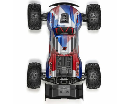Arrma Kraton 6S BLX 4X4 1/8 Speed Monster Truck, RTR, Blue/Red, ARA8608V6T4