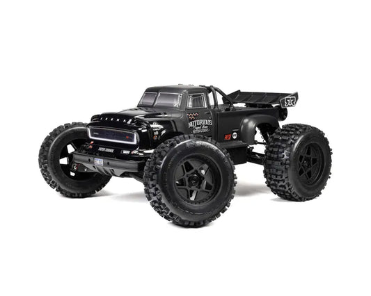 Arrma Notorious 6S BLX 4X4 1/8 Stunt Truck, RTR, Black, ARA8611V6T1