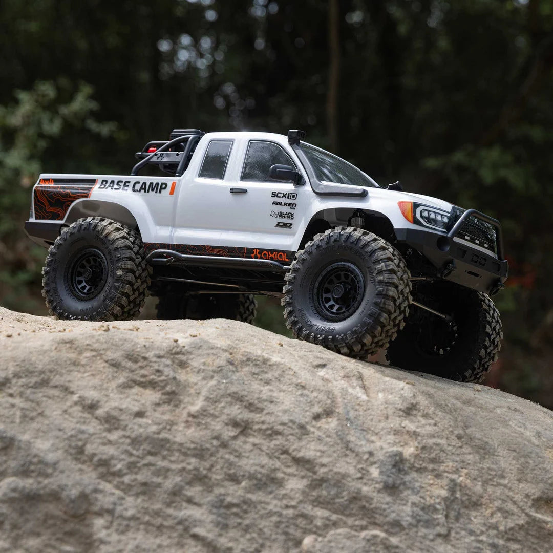 Axial SCX10 III Base Camp V2 1/10 Rock Crawler RTR, White