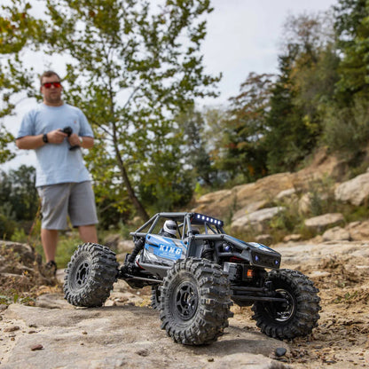 Axial UTB18 Capra 1/18 4WS Rock Crawler, RTR, Blue, AXI-1750T1