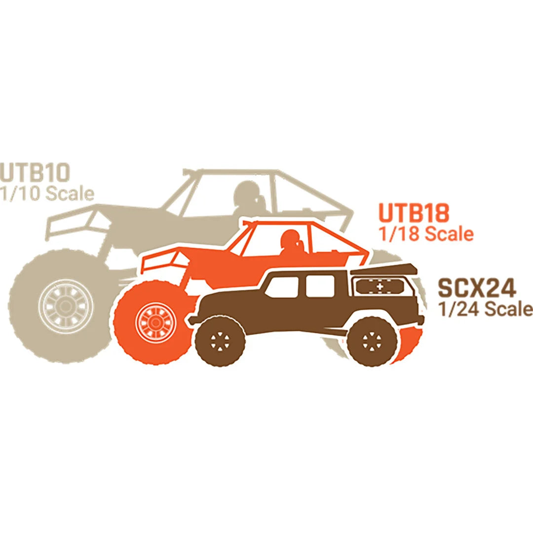 Axial UTB18 Capra 1/18 4WS Rock Crawler, RTR, Blue, AXI-1750T1