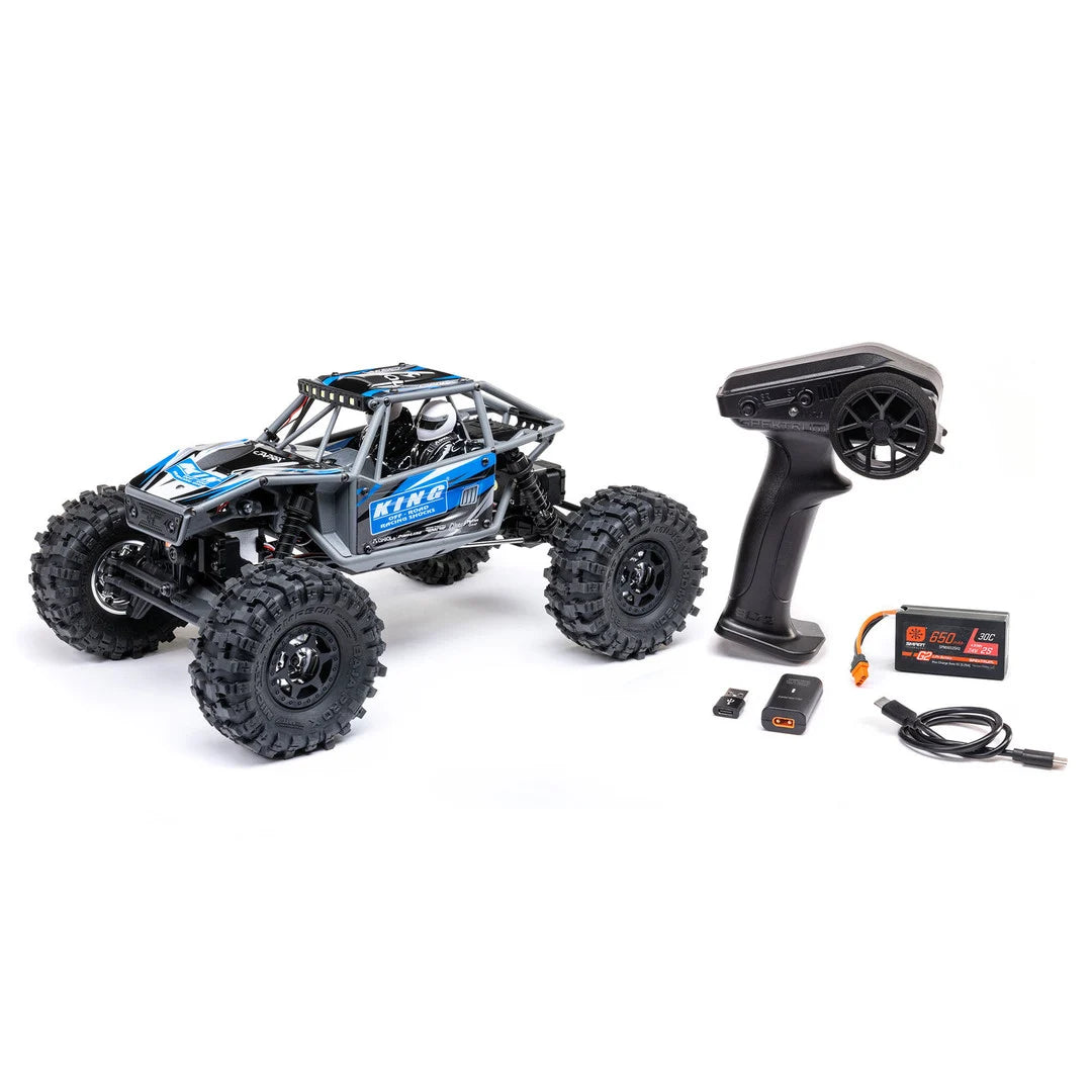 Axial UTB18 Capra 1/18 4WS Rock Crawler, RTR, Blue, AXI-1750T1