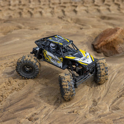 Axial UTB18 Capra 1/18 4WS Rock Crawler, RTR, Yellow, AXI-1750T2