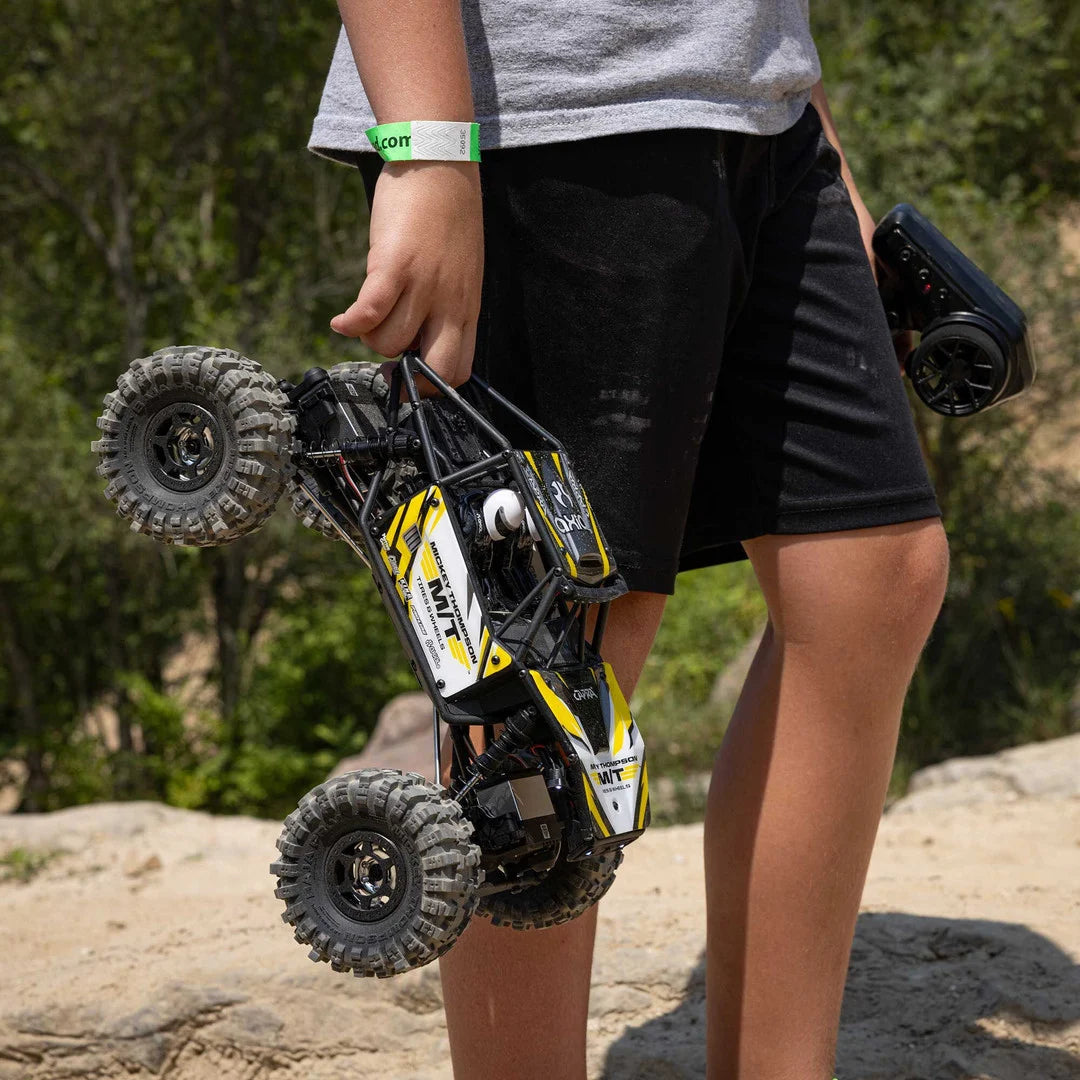 Axial UTB18 Capra 1/18 4WS Rock Crawler, RTR, Yellow, AXI-1750T2