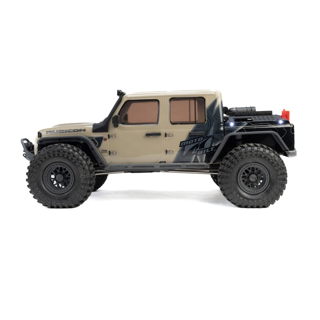 Axial SCX10 III Motobilt Valyrian Jeep JT Gladiator 1/10 4X4 Rock Crawler RTR, Tan
