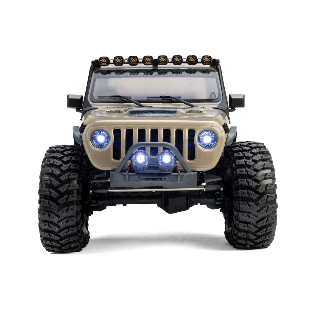 Axial SCX10 III Motobilt Valyrian Jeep JT Gladiator 1/10 4X4 Rock Crawler RTR, Tan