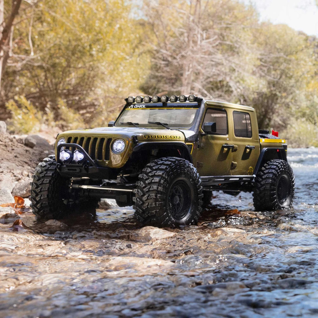 Axial SCX10 III Motobilt Valyrian Jeep JT Gladiator 1/10 4X4 Rock Crawler RTR, Green
