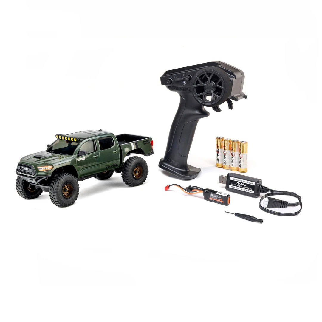 Axial SCX30 Toyota Tacoma TRD Pro 1/30 4X4 Rock Crawler, RTR, Green