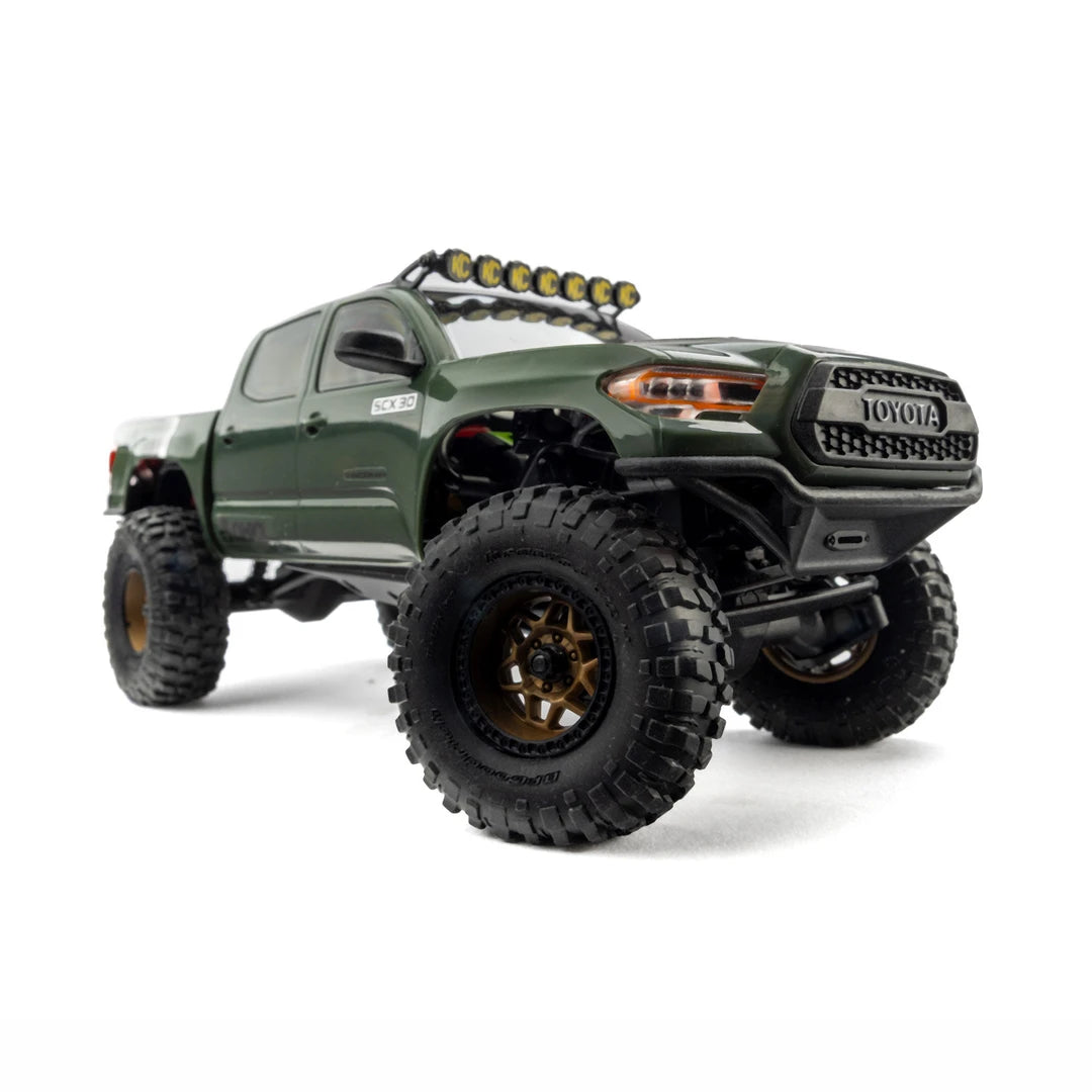 Axial SCX30 Toyota Tacoma TRD Pro 1/30 4X4 Rock Crawler, RTR, Green