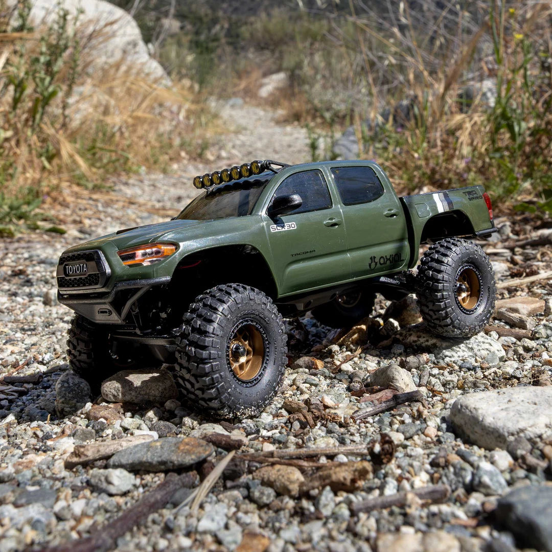 Axial SCX30 Toyota Tacoma TRD Pro 1/30 4X4 Rock Crawler, RTR, Green