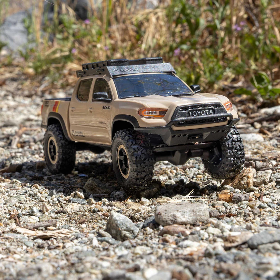 Axial SCX30 Toyota Tacoma TRD Pro 1/30 4X4 Rock Crawler, RTR, Tan