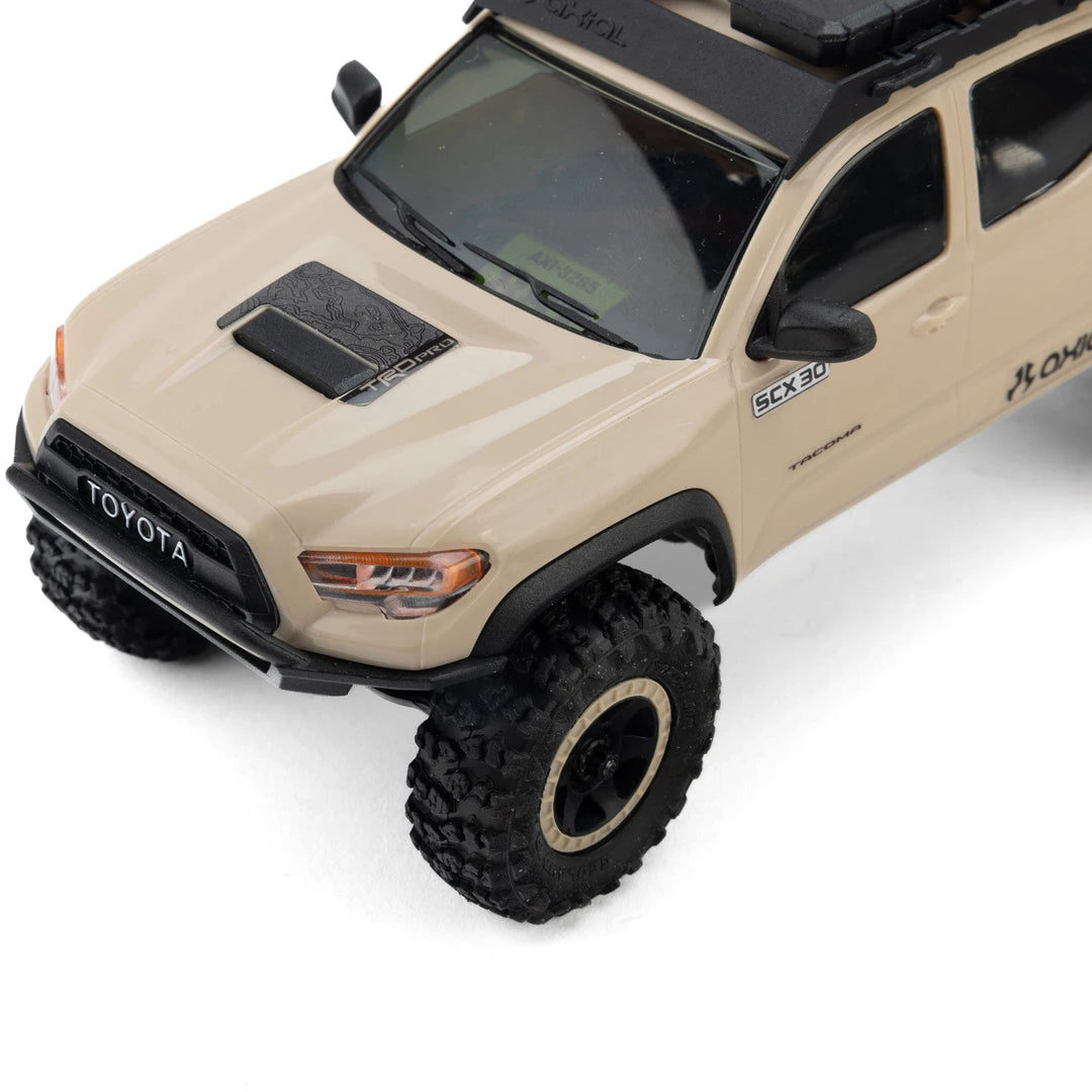 Axial SCX30 Toyota Tacoma TRD Pro 1/30 4X4 Rock Crawler, RTR, Tan