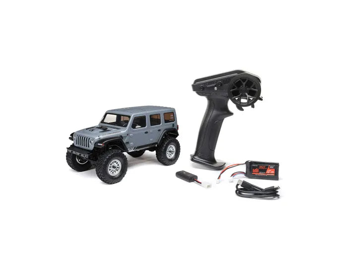 Axial SCX24 Jeep Wrangler JLU 1/24 Crawler RTR, Gray, AXI00002V3T3