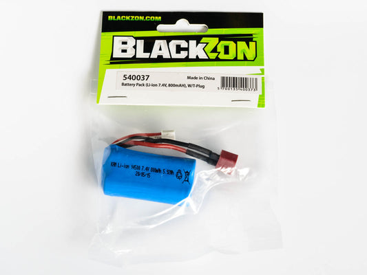 BlackZon Slyder Battery Pack (Li-ion 7.4V, 800mAH), W/Dean Plug [540037]