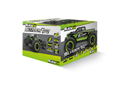 Blackzon Slyder MT 1/16 4WD Electric Monster Truck - Green [540100]