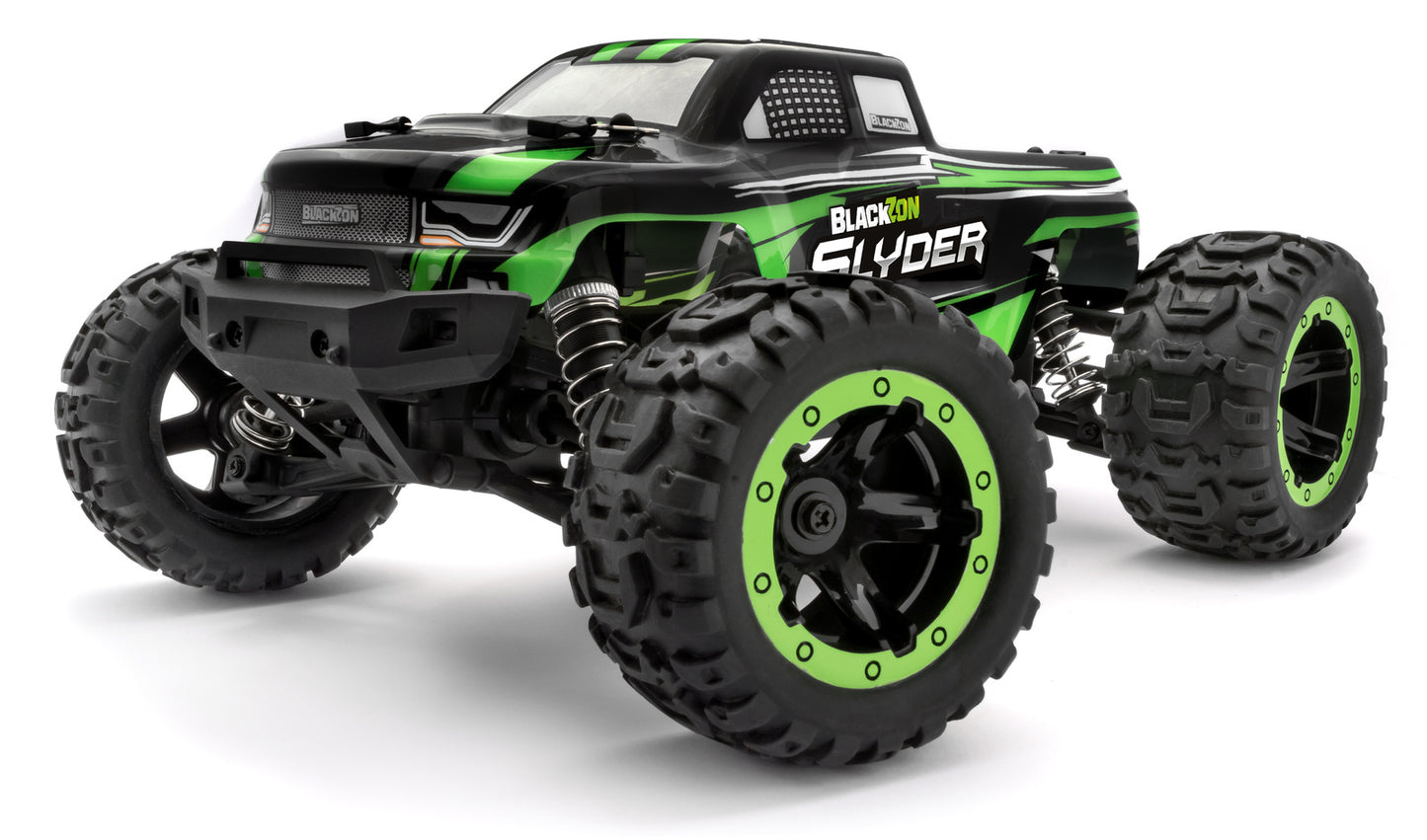 Blackzon Slyder MT 1/16 4WD Electric Monster Truck - Green [540100]