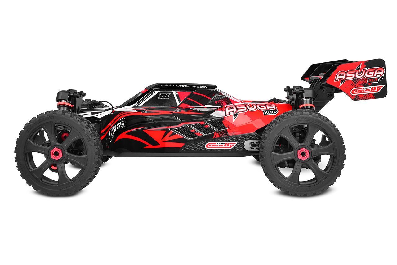 Team Corally - ASUGA XLR 6S - RTR - Red Brushless Power 6S - No Battery - No Charger (Requires battery & charger)