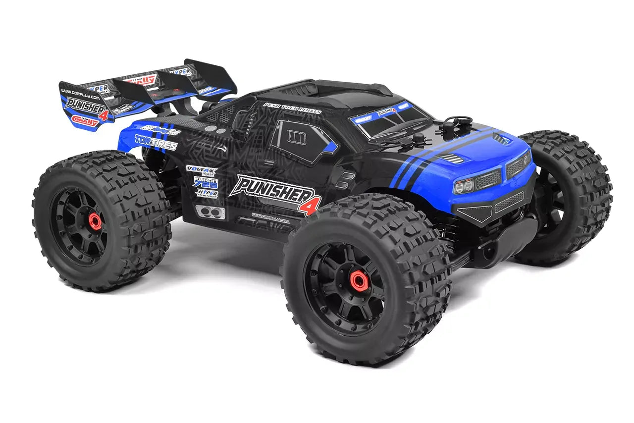 Punisher 10 - XL4S Monster Truck - RTR - Blue (Requires battery & charger)