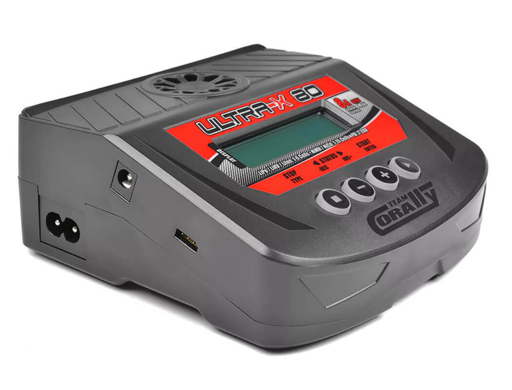 Team Corally - Ultra-X 80 - AC/DC Balance Charger - 80W - 1-6S Lixx - 1-15 Nixx - 2-20V PB - AU Version