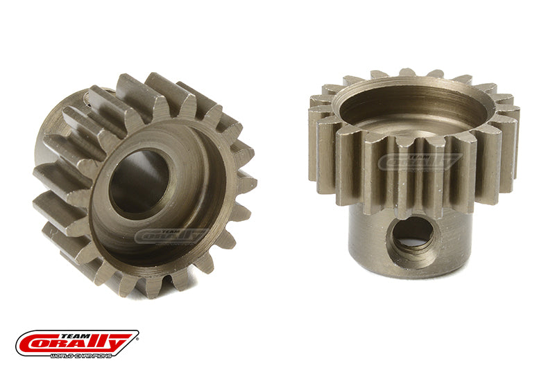 Team Corally - 32 DP Pinion - Short - Hardened Steel - 19 Teeth - Shaft Dia. 5mm C-72519