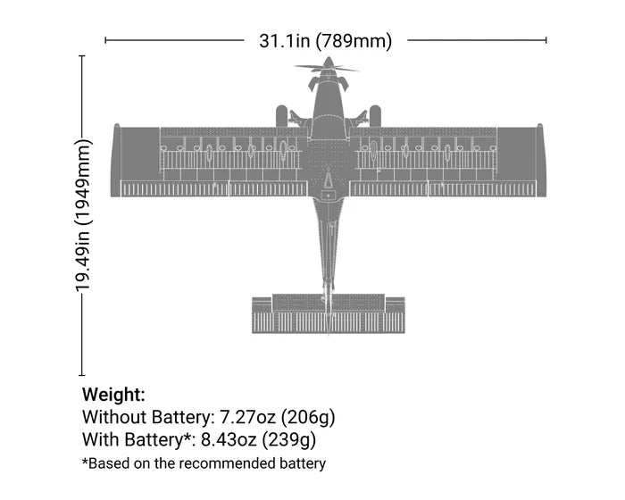 E-Flite Micro Draco STOL, BNF Basic, EFL13550