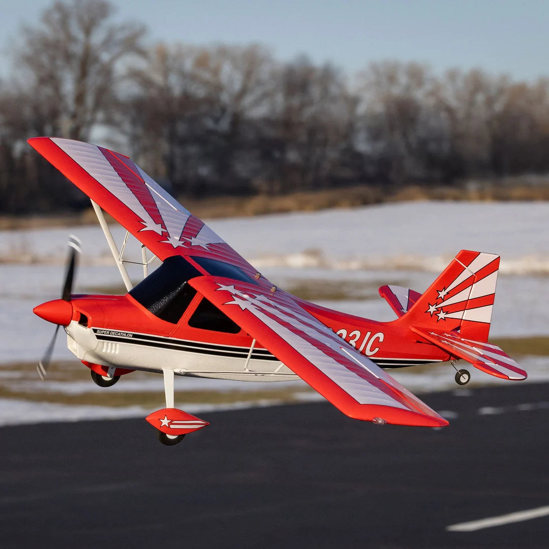 E-Flite Super Decathlon 1.2m RC Plane, BNF Basic
