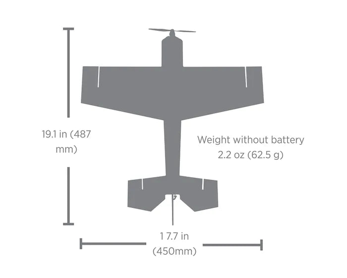 E-Flite UMX Eratix 3D 450mm Flat Foamy, BNF Basic and SAFE