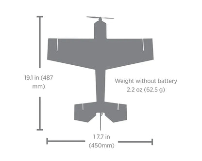 E-Flite UMX Eratix 3D 450mm Flat Foamy, BNF Basic and SAFE