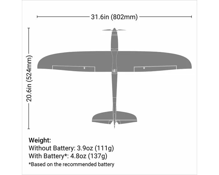 E-Flite UMX Conscendo Glider, BNF Basic