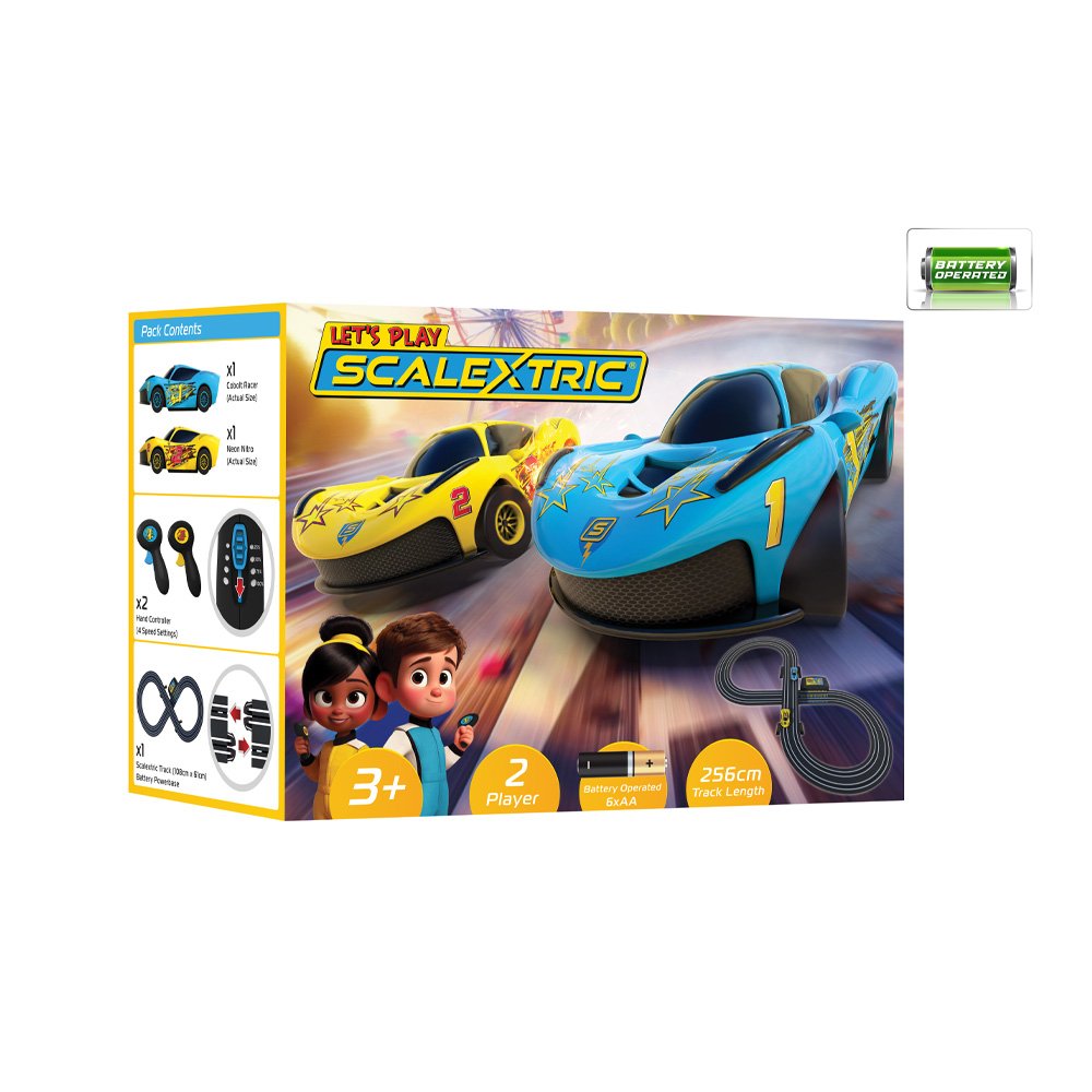 SCALEXTRIC MY FIRST SCALEXTRIC LET'S PLAY - RACE SET (BATTERY OPERATED)