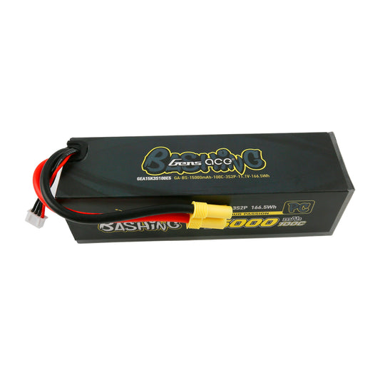 Gens Ace 3S Bashing 15000mAh 11.1V 100C Hardcase/Hardwired LiPo Battery (EC5) Item No.: GEA15K3S100E5