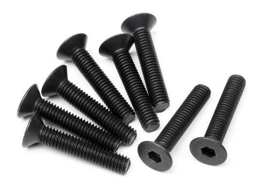 HPI Flat Head Screw M3X16mm (Hex Socket/8Pcs) [100557]